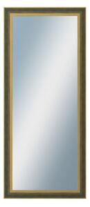 DANTIK - Zarámované zrcadlo - rozměr s rámem cca 60x140 cm z lišty ZVRATNÁ zelenozlatá plast (3070)