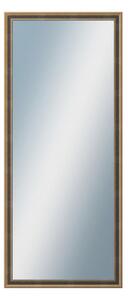 DANTIK - Zarámované zrcadlo - rozměr s rámem cca 60x140 cm z lišty TOOTH malá zlato černá (3163)