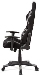 Kancelářská židle KA-V606 GREY látka šedá a černá