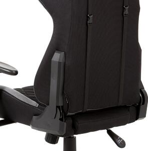 Kancelářská židle, šedá látka, houpací mech, kříž plast