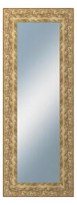 DANTIK - Zarámované zrcadlo - rozměr s rámem cca 60x160 cm z lišty KŘÍDLO zdobné zlaté (2890)