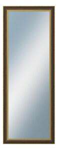 DANTIK - Zarámované zrcadlo - rozměr s rámem cca 60x160 cm z lišty ZVRATNÁ černozlatá plast (3071)