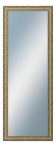DANTIK - Zarámované zrcadlo - rozměr s rámem cca 60x160 cm z lišty ZVRATNÁ bílozlatá plast (3067)