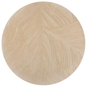 Flair Rugs koberce Kusový koberec Solace Lino Leaf Natural kruh ROZMĚR: 160x160 (průměr) kruh