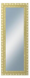 DANTIK - Zarámované zrcadlo - rozměr s rámem cca 60x160 cm z lišty ROKOKO zlatá házená (2882)