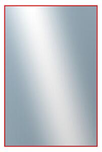 DANTIK - Zarámované zrcadlo - rozměr s rámem cca 80x120 cm z lišty Hliník červená | P01-098 (7001098)
