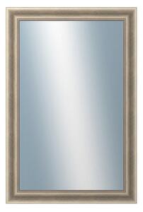 DANTIK - Zarámované zrcadlo - rozměr s rámem cca 80x120 cm z lišty KŘÍDLO velké stříbrné patina (2773)