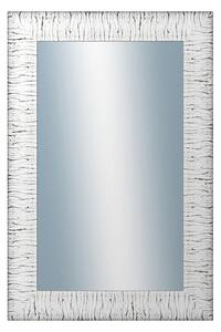DANTIK - Zarámované zrcadlo - rozměr s rámem cca 80x120 cm z lišty SAUDEK bílá černé čáry (2512)