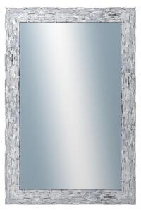 DANTIK - Zarámované zrcadlo - rozměr s rámem cca 80x160 cm z lišty Travertino stříbrné (2893)