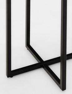 Hector Mramorový odkládací stolek Lunno 40 cm černý