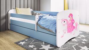 Kocot kids Dětská postel Babydreams princezna a poník modrá
