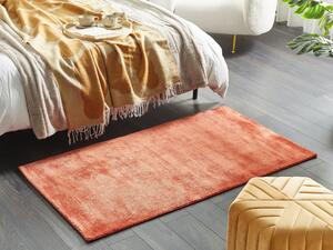 Viskózový koberec 80 x 150 cm oranžový GESI II