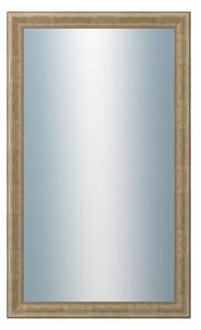 DANTIK - Zarámované zrcadlo - rozměr s rámem cca 60x100 cm z lišty KŘÍDLO malé zlaté patina (2774)