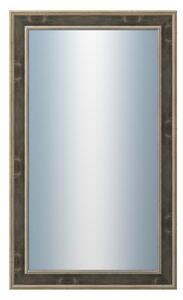 DANTIK - Zarámované zrcadlo - rozměr s rámem cca 60x100 cm z lišty TOOTH zlato černá (2780)