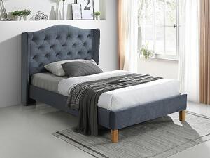 Jednolůžková čalouněná postel LUDVINA 1 - 120x200, šedá