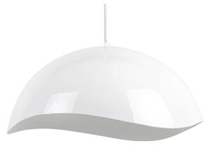 Bílé závěsné svítidlo s kovovým stínidlem ø 50 cm Waved – Leitmotiv