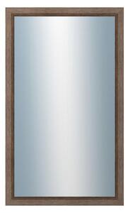 DANTIK - Zarámované zrcadlo - rozměr s rámem cca 60x100 cm z lišty CARRARA hnědá (2894)