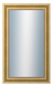 DANTIK - Zarámované zrcadlo - rozměr s rámem cca 60x100 cm z lišty KŘÍDLO velké zlaté patina (2772)