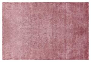 Viskózový koberec 140 x 200 cm růžový GESI II