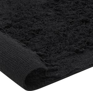 Bavlněný koberec 140 x 200 cm černý BITLIS