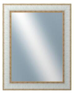 DANTIK - Zarámované zrcadlo - rozměr s rámem cca 40x50 cm z lišty DOPRODEJ|METAL bílozlatá, (3023)