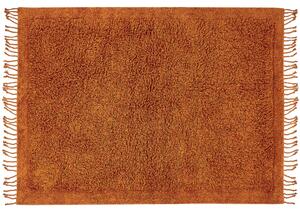 Bavlněný koberec 140 x 200 cm oranžový BITLIS