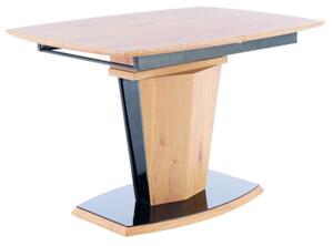 Rozkládací jídelní stůl SVATOPLUK - 120x80, dub