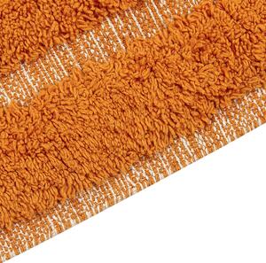 Vlněný koberec 80 x 150 cm oranžový HAKKARI