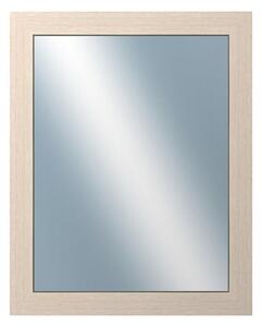 DANTIK - Zarámované zrcadlo - rozměr s rámem cca 40x50 cm z lišty 4020 bílá prodřená (2766)