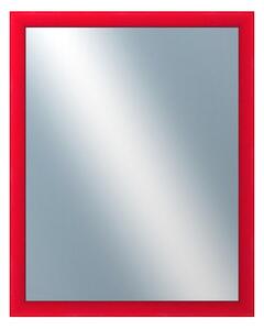 DANTIK - Zarámované zrcadlo - rozměr s rámem cca 40x50 cm z lišty BOX červená mořená (1750)