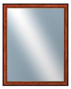 DANTIK - Zarámované zrcadlo - rozměr s rámem cca 40x50 cm z lišty CASTAGNO hnědá Au linka (189)