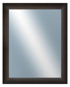 DANTIK - Zarámované zrcadlo - rozměr s rámem cca 40x50 cm z lišty LEDVINKA tmavě hnědá (1442)