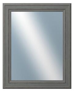 DANTIK - Zarámované zrcadlo - rozměr s rámem cca 40x50 cm z lišty STEP tmavěšedá (3021)