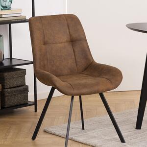 Hnědá Jídelní židle Waylor 58,5 × 54 × 88 cm ACTONA