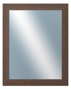 DANTIK - Zarámované zrcadlo - rozměr s rámem cca 40x50 cm z lišty RETRO hnědá (3144)