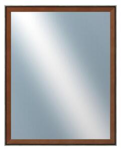 DANTIK - Zarámované zrcadlo - rozměr s rámem cca 40x50 cm z lišty Inclinata colori hnědá (3135)
