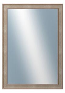 DANTIK - Zarámované zrcadlo - rozměr s rámem cca 50x70 cm z lišty TOOTH malá stříbrná (3162)