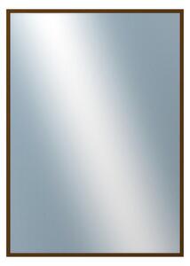 DANTIK - Zarámované zrcadlo - rozměr s rámem cca 50x70 cm z lišty Hliník hnědá | P269-211 (7269211)