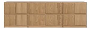 TV sestava v dekoru dubu v přírodní barvě 264x88 cm Modulair – vtwonen