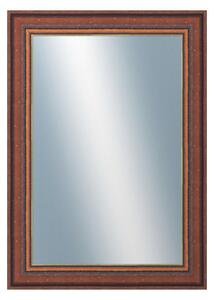 DANTIK - Zarámované zrcadlo - rozměr s rámem cca 50x70 cm z lišty ANGLIE hnědá Au linka (612)