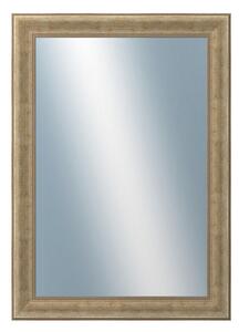 DANTIK - Zarámované zrcadlo - rozměr s rámem cca 50x70 cm z lišty KŘÍDLO malé zlaté patina (2774)