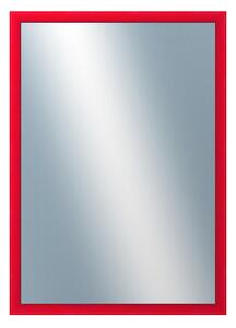 DANTIK - Zarámované zrcadlo - rozměr s rámem cca 50x70 cm z lišty BOX červená mořená (1750)