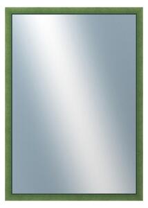 DANTIK - Zarámované zrcadlo - rozměr s rámem cca 50x70 cm z lišty BOX zelená mořená (1751)