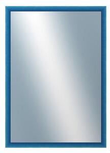 DANTIK - Zarámované zrcadlo - rozměr s rámem cca 50x70 cm z lišty BOX modrá mořená (1753)
