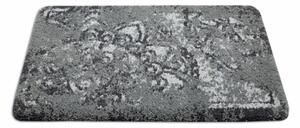 Koupelnový kobereček Frotte rozeta, protiskluzový, měkký - šedý