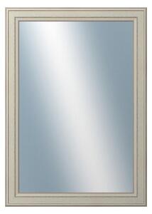 DANTIK - Zarámované zrcadlo - rozměr s rámem cca 50x70 cm z lišty STEP bílá (3018)