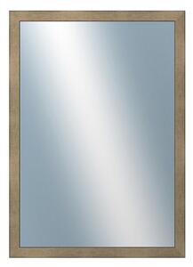 DANTIK - Zarámované zrcadlo - rozměr s rámem cca 50x70 cm z lišty KOSTKA platina (2785)