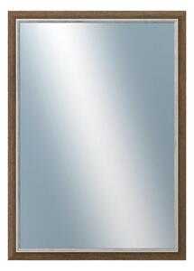 DANTIK - Zarámované zrcadlo - rozměr s rámem cca 50x70 cm z lišty TAIGA sv.hnědá (3106)
