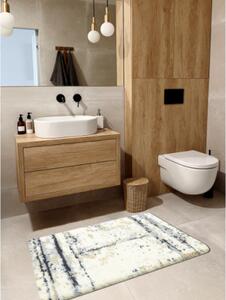 Koupelnový kobereček BETON, protiskluzový, měkký - šedý