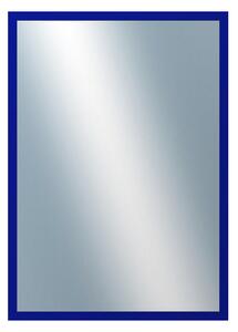 DANTIK - Zarámované zrcadlo - rozměr s rámem cca 50x70 cm z lišty PERLA modrá lesklá vysoká (2877)